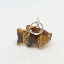 Load image into Gallery viewer, Tiger&#39;s Eye Koi Fish W/ Sterling Silver Pendant 509265TES - PremiumBead Alternate Image 4
