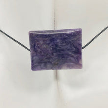 Load image into Gallery viewer, 25cts of Rare Rectangular Pillow Charoite Bead | 1 Beads | 23x18x7mm | 10872A - PremiumBead Alternate Image 5
