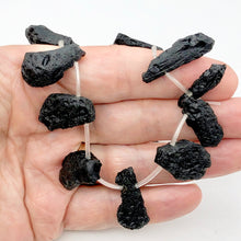 Load image into Gallery viewer, Tektite Natural Pendant Bead Strand | 33x25x15 to 26x8x7mm |18 Beads |
