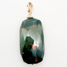 Load image into Gallery viewer, Hand Made Bloodstone Focal Pendant with 14K Gold Filled Findings | 1 1/2&quot; Long
