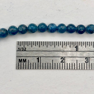 53 Beads Superb 3.5mm Round Blue Apatite Bead 8 inch Strand 9382HS - PremiumBead Alternate Image 3