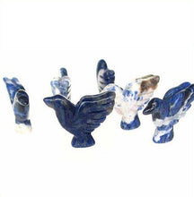 Load image into Gallery viewer, 2 Hand Carved Sodalite Dove Bird Beads | 18x18x7mm | Blue white - PremiumBead Alternate Image 9
