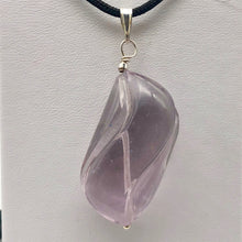 Load image into Gallery viewer, Custom Focal Lavender Fluorite &amp; Sterling Silver Pendant | 2&quot; Long | 510869S - PremiumBead Alternate Image 9
