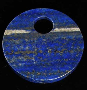Starry Night Natural Lapis 50mm Disc Pendant Bead 9362E - PremiumBead Primary Image 1