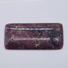 Load image into Gallery viewer, Madagascar Lepidolite Rectangular Stone | 65x30x6mm | Purple lilac | 1 Bead |
