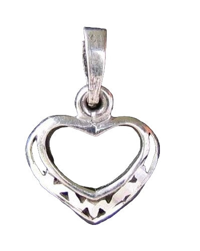 Loving Sterling Silver Heart Charm Pendant 9963E