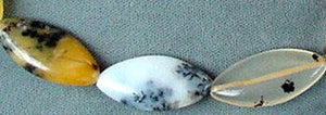 2 Dendritic Pale Golden Peruvian Opal Beads 003421 - PremiumBead Alternate Image 2