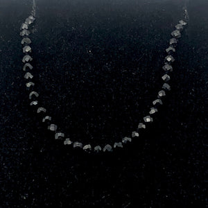 Spinel Stone Faceted Round Strand | 2mm | Black | 330 Bead(s)