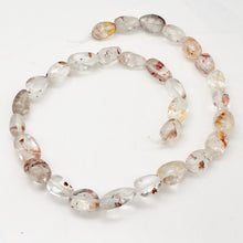 Load image into Gallery viewer, Lodalite Nugget Bead Strand | 15x12x10 to 15x11x9mm | Clear/Gold | 26 Bead(s) |
