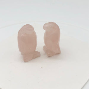 March of The Penguins Carved Rose Quartz Figurine | 21x12x11mm | Pink - PremiumBead Alternate Image 6