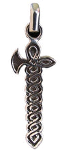 Load image into Gallery viewer, 925 Sterling Silver Celtic Battle Axe Traditional Charm Pendant 9972J
