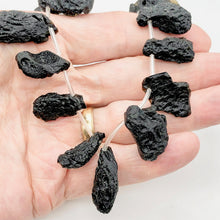 Load image into Gallery viewer, Tektite Natural Pendant Bead Strand 40x18x10 to 35x10x8mm | 20 Beads |
