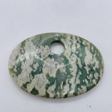 Load image into Gallery viewer, Harmony Stone Oval Centerpiece Bead - Ice Green | 63x45x8mm | 1 Bead |
