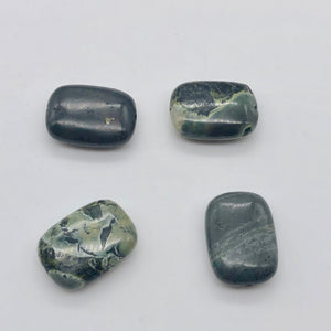 4 Wild Forest Green Sediment Stone Pendant Beads 008561 - PremiumBead Primary Image 1