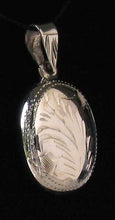 Load image into Gallery viewer, Flora Solid Sterling Silver Engraved Pendant 9969E - PremiumBead Primary Image 1
