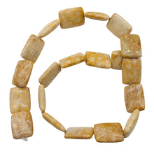 Load image into Gallery viewer, Coral Fossilized Strand Rectangular | 20x15x6 mm | Brown/White | 20 Beads |
