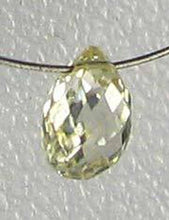 Load image into Gallery viewer, Natural Canary Diamond 4.25x3mm Briolette Bead .27cts 6111 - PremiumBead Alternate Image 3
