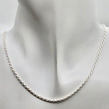 Load image into Gallery viewer, 22&quot; Italian Made 6.5 Grams of Solid 2mm Silver Rope Chain Necklace - PremiumBead Primary Image 1

