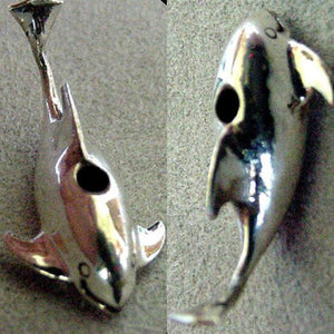 Original 3.33 Grams Solid Sterling Silver Whale Bead 3872 - PremiumBead Primary Image 1