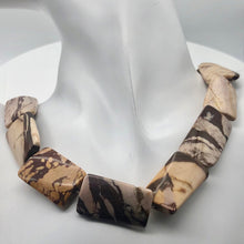 Load image into Gallery viewer, Zebra Jasper Carved Twist Rectangle Focal Bead Strand |30x18x6.5mm | 13 Beads | - PremiumBead Alternate Image 2
