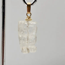 Load image into Gallery viewer, Quartz Owl Pendant Necklace | Semi Precious Stone Jewelry | 14k gf Pendant - PremiumBead Alternate Image 6
