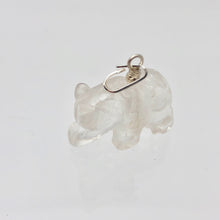 Load image into Gallery viewer, Carved Natural Quartz Bear and Sterling Silver Pendant 509252QZS - PremiumBead Alternate Image 5
