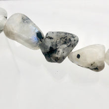 Load image into Gallery viewer, Unusual Tourmalinated Moonstone nugget bead strand - PremiumBead Alternate Image 2
