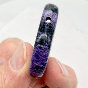 Charoite Pendant Bead | 39x33x8 to 43x33x10 | Purple | 1 Bead(s)