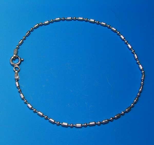 Shimmering Sterling Silver Bead Chain 8