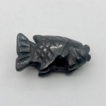 Load image into Gallery viewer, Swimming 2 Hand Carved Hematite Koi Fish Beads | 23x11x5mm | Silver black - PremiumBead Alternate Image 9
