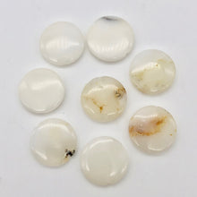 Load image into Gallery viewer, 8 White African Opal 20mm Beveled Disc Beads 4936 - PremiumBead Alternate Image 2
