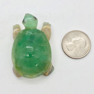 Natural Fluorine Turtle Figurine | 2 1/8x1 3/8x3/4" | Green | 235 carats | 10856 - PremiumBead Alternate Image 7