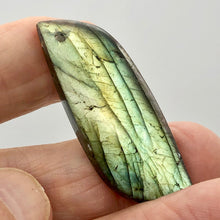 Load image into Gallery viewer, Spectrolite Labradorite Free Form Pendant Bead | 2x3/4x1/4&quot; | Golden Blue |
