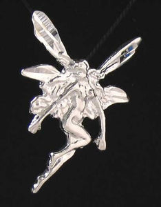 Fairy Sterling Silver Fairie Charm Pendant 9971A - PremiumBead Primary Image 1