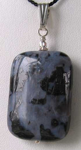 Stormy Purple Sky Jasper & Silver Pendant 507385C - PremiumBead Primary Image 1