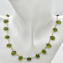 Load image into Gallery viewer, Natural Green Peridot Briolette &amp; 14Kg 26 inch Necklace 867 - PremiumBead Alternate Image 2
