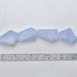 745cts Druzy Blue Chalcedony Faceted Bead 16" Strand - PremiumBead Alternate Image 5