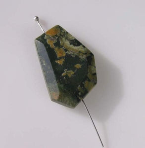 Designer Rainforest Jasper Rhyolite Pendant Bead 9655CC - PremiumBead Primary Image 1