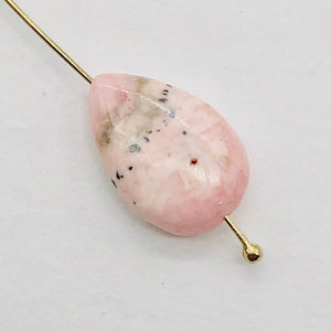 4 Pink Rhodochrosite 15x10mm Teardrop Beads