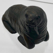 Load image into Gallery viewer, Old Walrus of the Sea Teak Ojime/Netsuke Bead | 2&quot;x7/8&quot;x1 1/2&quot; | Dark Brown - PremiumBead Primary Image 1
