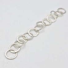 Load image into Gallery viewer, Perfect Brushed Silver Circle Chain Findings 6 inches 9408 - PremiumBead Alternate Image 4
