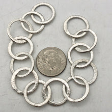 Load image into Gallery viewer, Perfect Brushed Silver Circle Chain Findings 6 inches 9408 - PremiumBead Alternate Image 6
