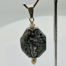 Load image into Gallery viewer, Picasso Jasper Sterling Silver Drop/Dangle | 2&quot; Long | Gray/Black | 1 Pendant |
