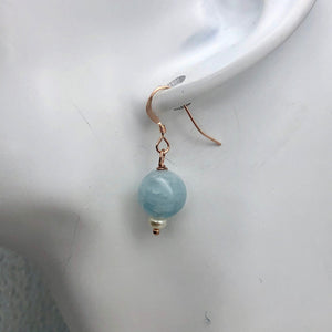 Aquamarine 14K Gold Filled Drop | 1 pair | Blue | 1 Earrings |