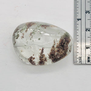 Lodalite Quartz Oval Pendant Figurine Bead | Clear Included|1 Bead| 32x23x14 mm|