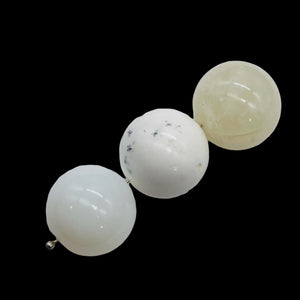 Opal Dendritic Large White Round Beads | 21mm | White | 3 |