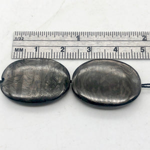 Hypersthene 14Kgf Pendant |1 3/4 inch long | Silver-black | Oval | 1 Pendant | - PremiumBead Alternate Image 8