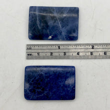 Load image into Gallery viewer, Natural Sodalite Pendant Beads | 38x25mm | Blue | Rectangle | 2 beads | - PremiumBead Alternate Image 2
