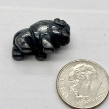 Load image into Gallery viewer, Stability Hematite Bison / Buffalo Figurine Worry Stone | 21x14x8mm | Silver Black
