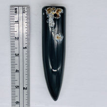 Load image into Gallery viewer, Sardonyx Claw Pendant Bead | 58x14mm | Black/White | 1 Bead |
